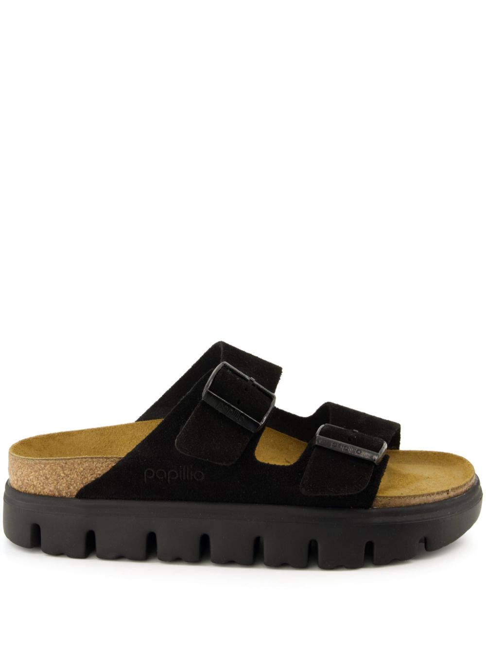 Birkenstock Arizona Sandalen aus Wildleder - Schwarz
