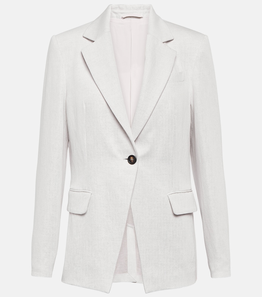 Cotton and linen blazer