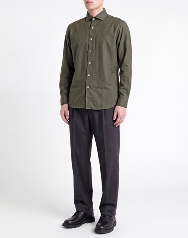 Man Shirt Dark green Size 16 ½ Cotton