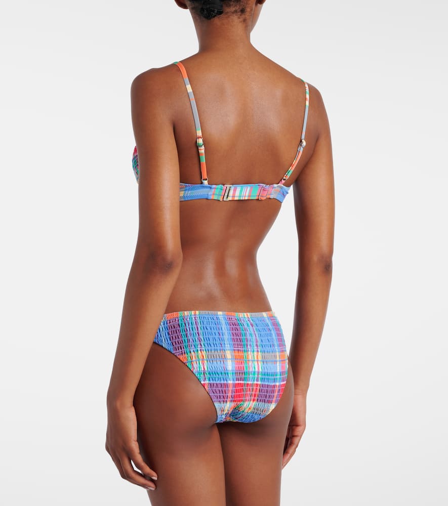 UW Balconette Bra checked bikini top