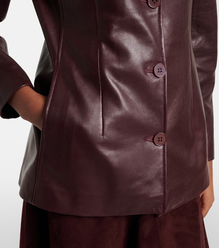 Maud leather blazer