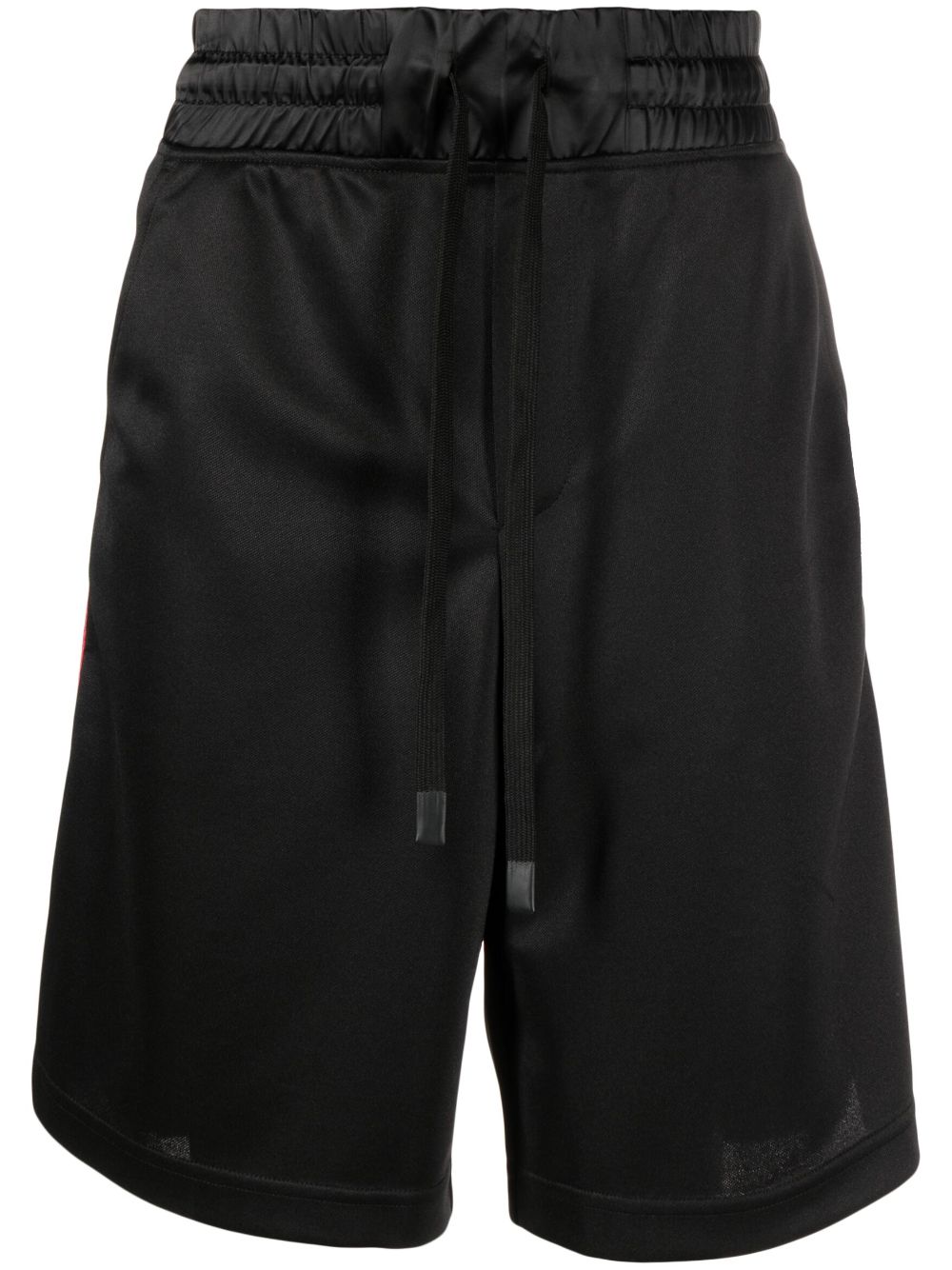 Debossed-logo shorts - Black