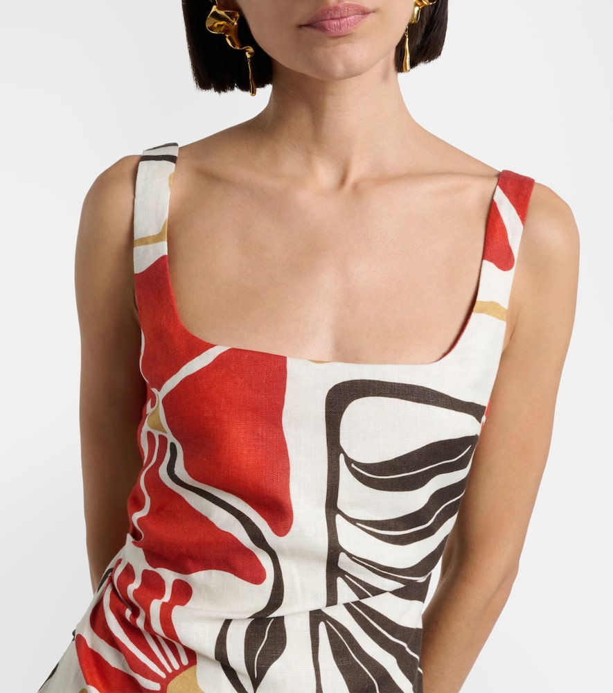 Julietta floral linen minidress