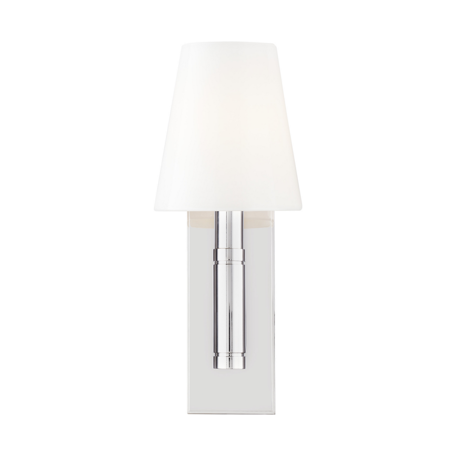 Visual Comfort Studio Beckham Classic Wall Sconce in Polished Nickel by Thomas O'Brien
