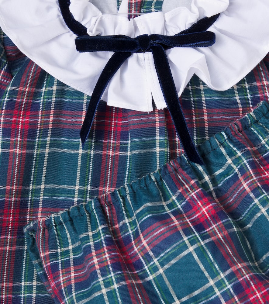 Baby Flora cotton-blend dress and bloomers set