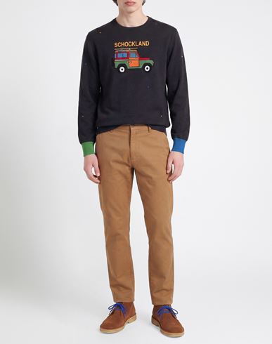 Man Sweater Charcoal Size 44 Cotton, Cashmere