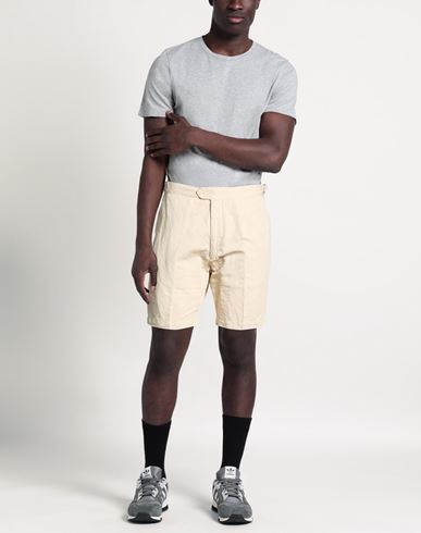 Man Shorts & Bermuda Shorts Beige Size 42 Linen, Cotton