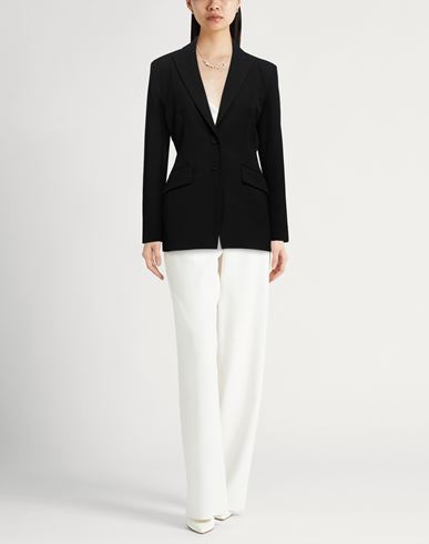 Woman Blazer Black Size 4 Polyester, Viscose, Elastane