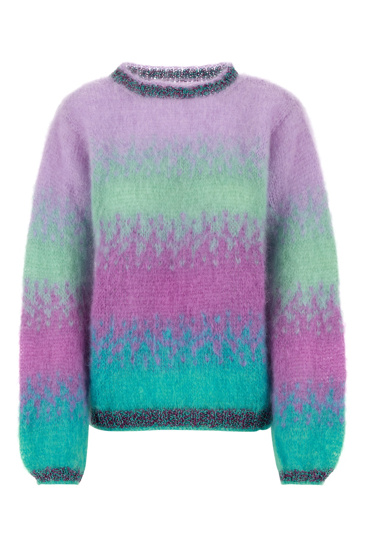ROSE CARMINE Multicolor mohair blend sweater