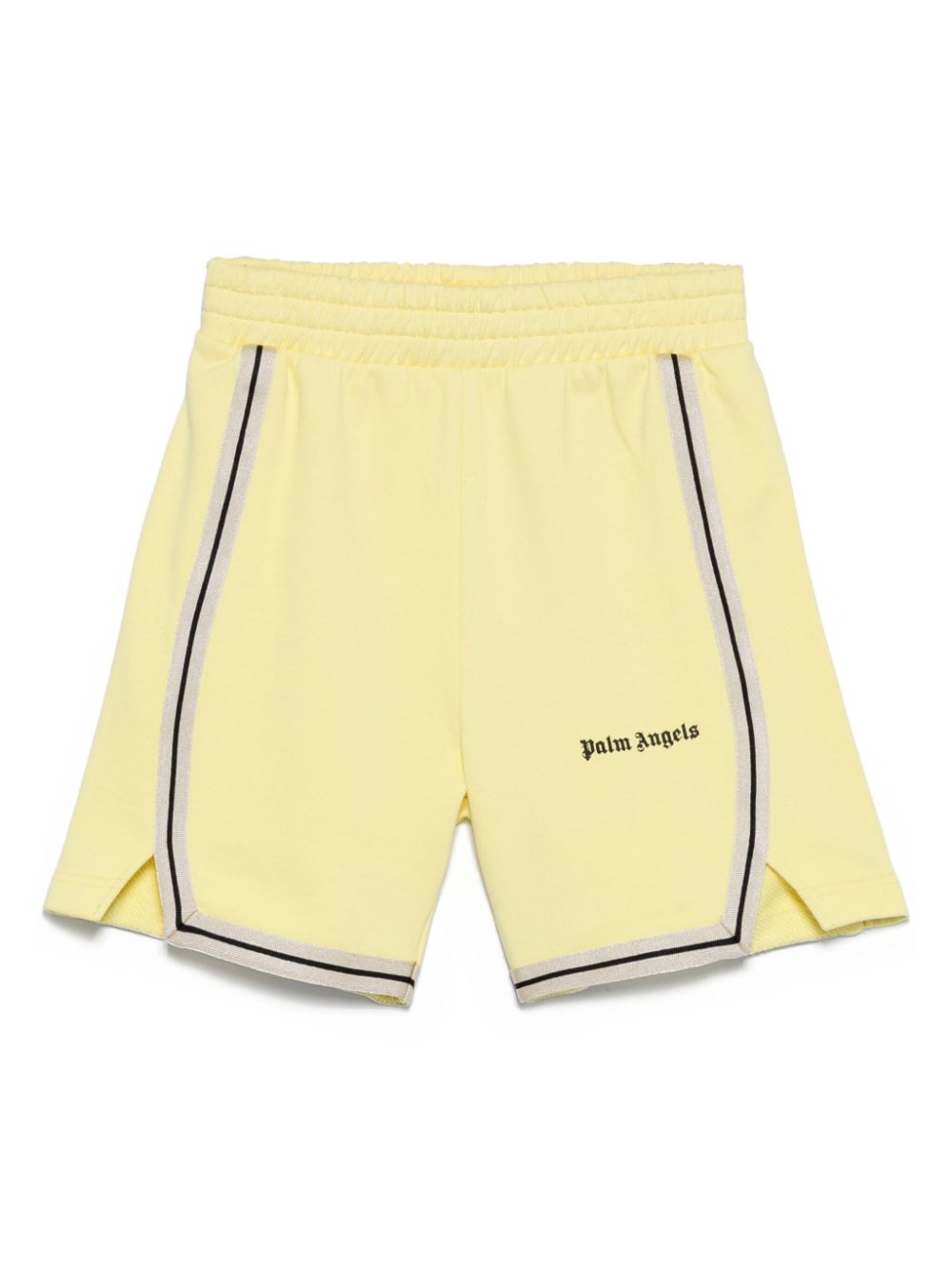 Logo-print track shorts - Yellow