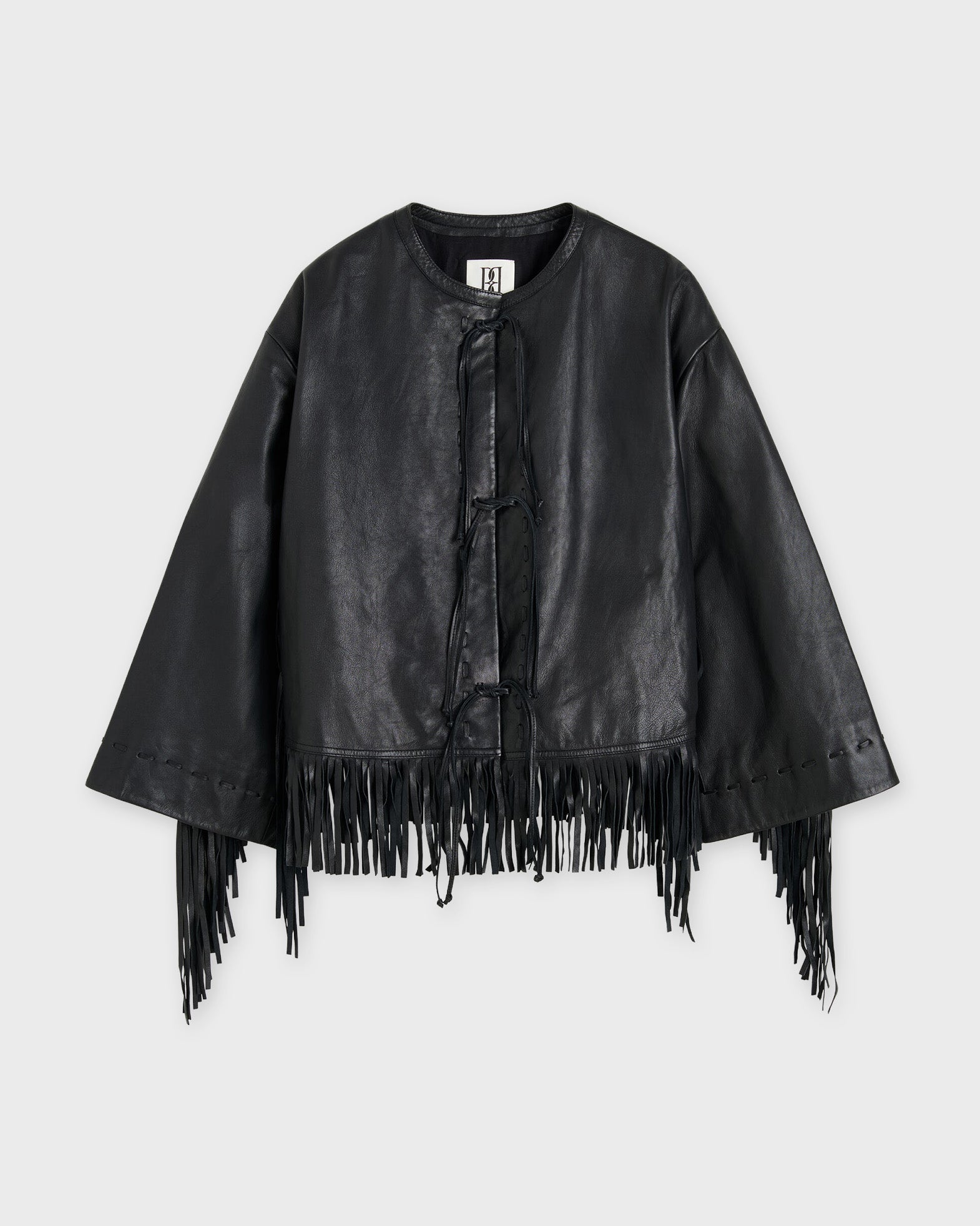 By Malene Birger Jacket Zoena Leather Black