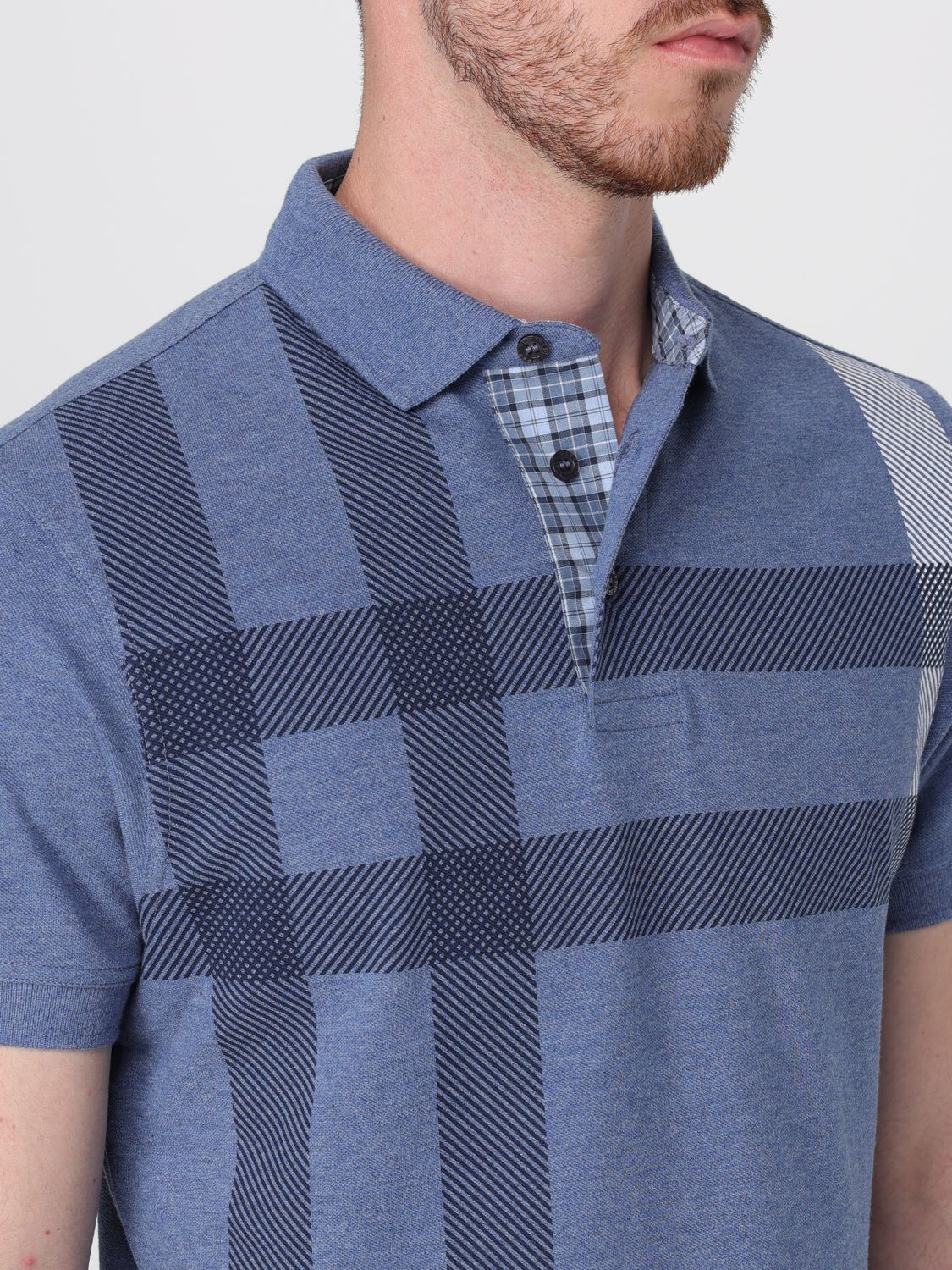 Polo Shirt Men color Blue