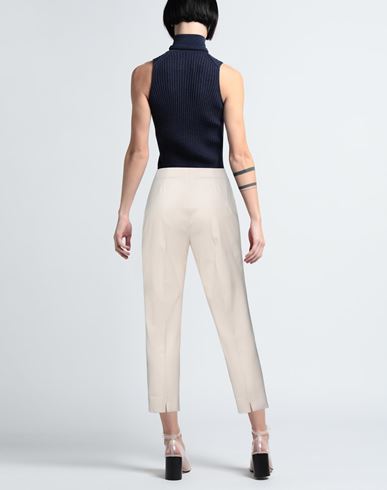 Woman Pants Ivory Size 10 Virgin Wool, Polyamide, Elastane