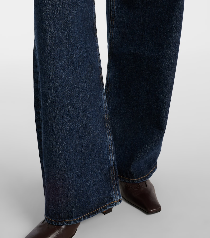 Low Curve mid-rise barrel-leg jeans