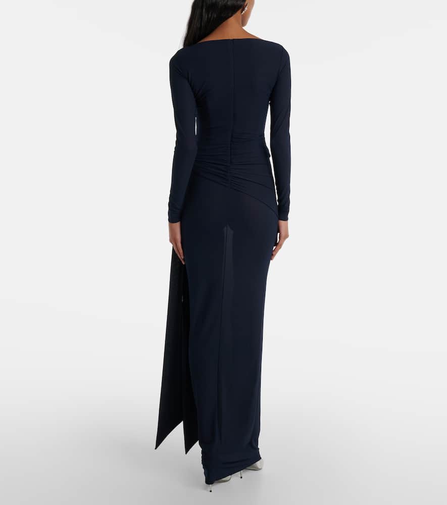 Alex Perry Semi-sheer gathered gown