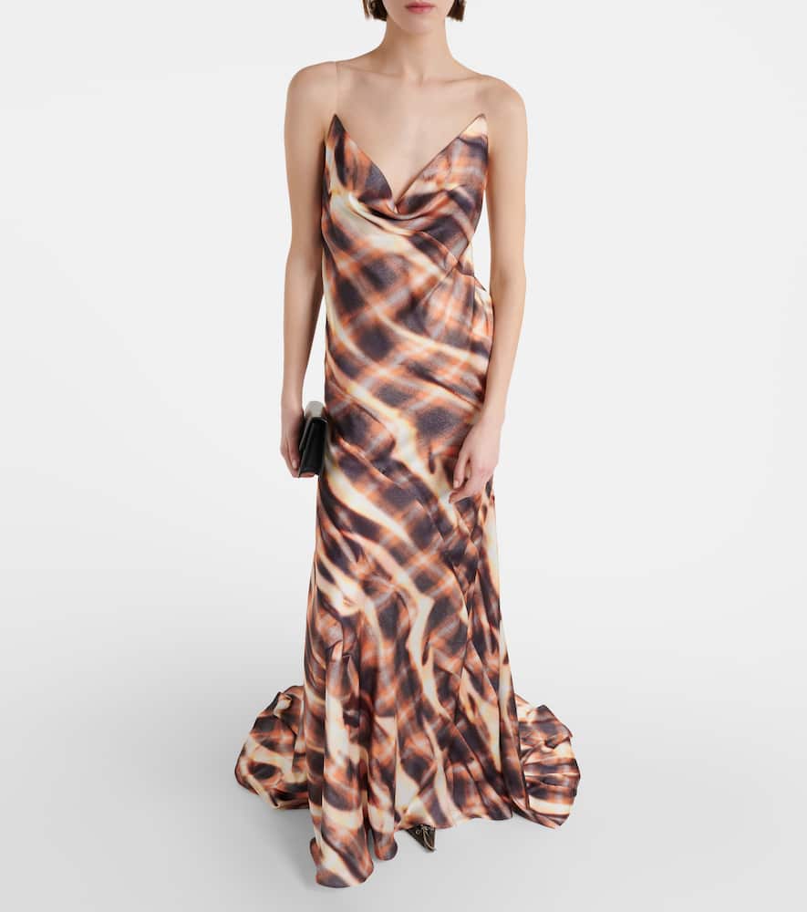 Printed gown