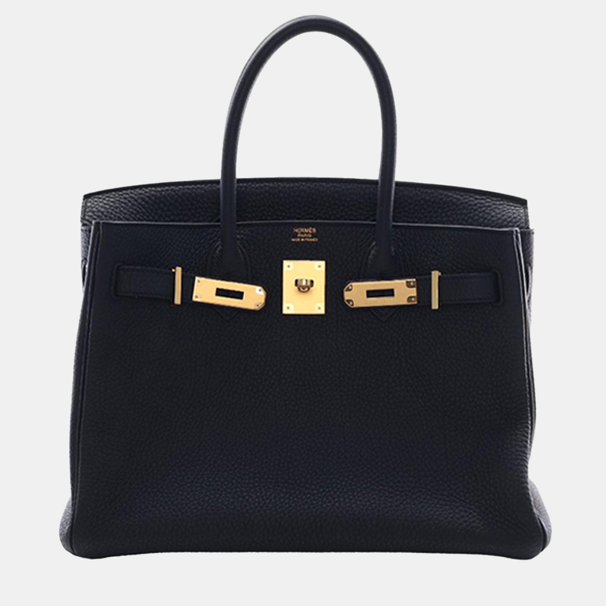 Hermes Black Togo Birkin Retourne