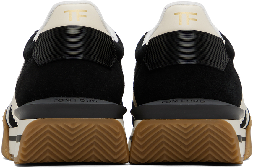 TOM FORD Black & Off-White James Sneakers