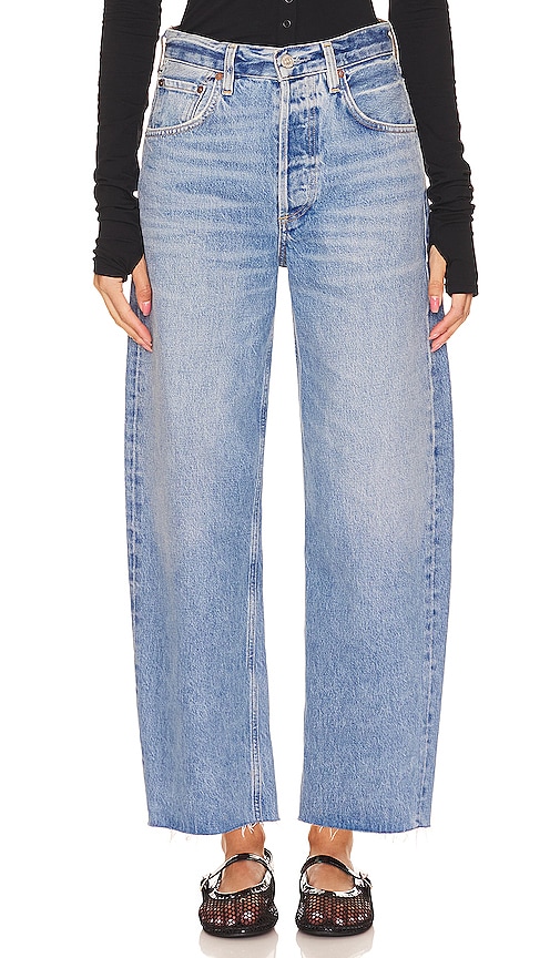 Citizens of Humanity CROP-HOSE IM UNDONE-LOOK AYLA in Denim-Medium. Größe 33. Also in 28, 29, 30, 31