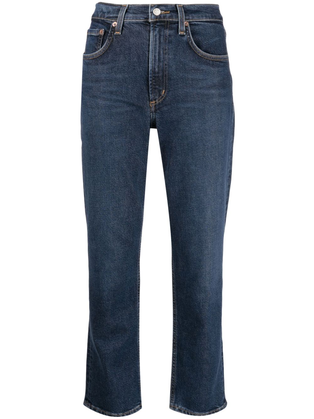 Kye straight-leg cropped jeans - Blue
