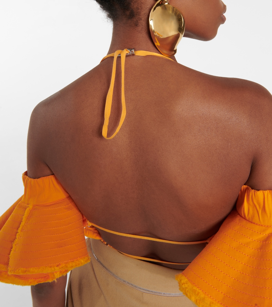La Brassière Artichaut cotton crop top