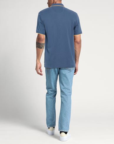 Man Polo shirt Slate blue Size XS Cotton
