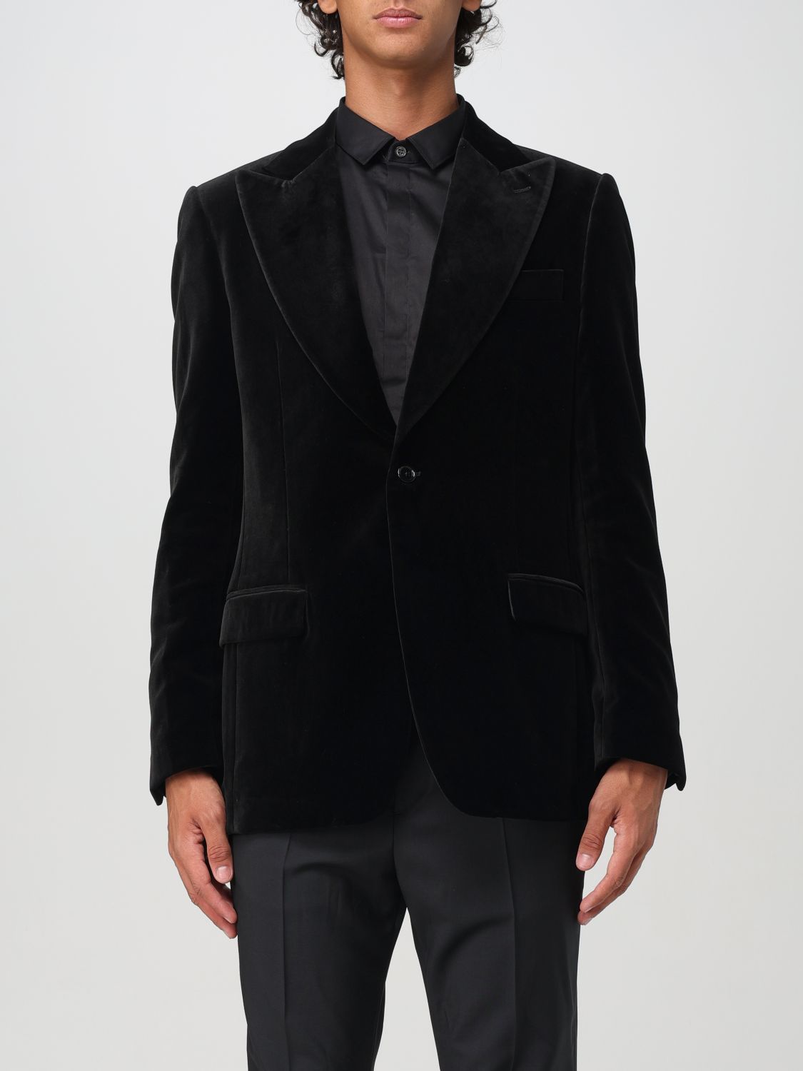 Velour blazer - Brown
