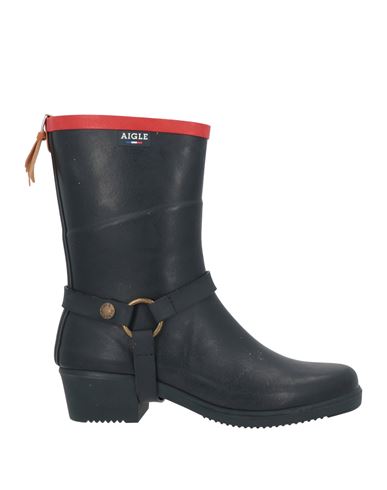 Man Boot Navy Size 8 Rubber