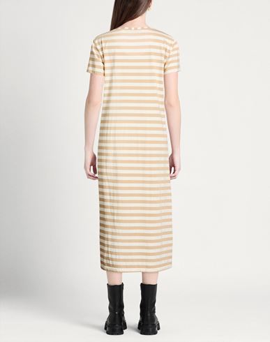 Woman Midi dress Sand Size L Cotton