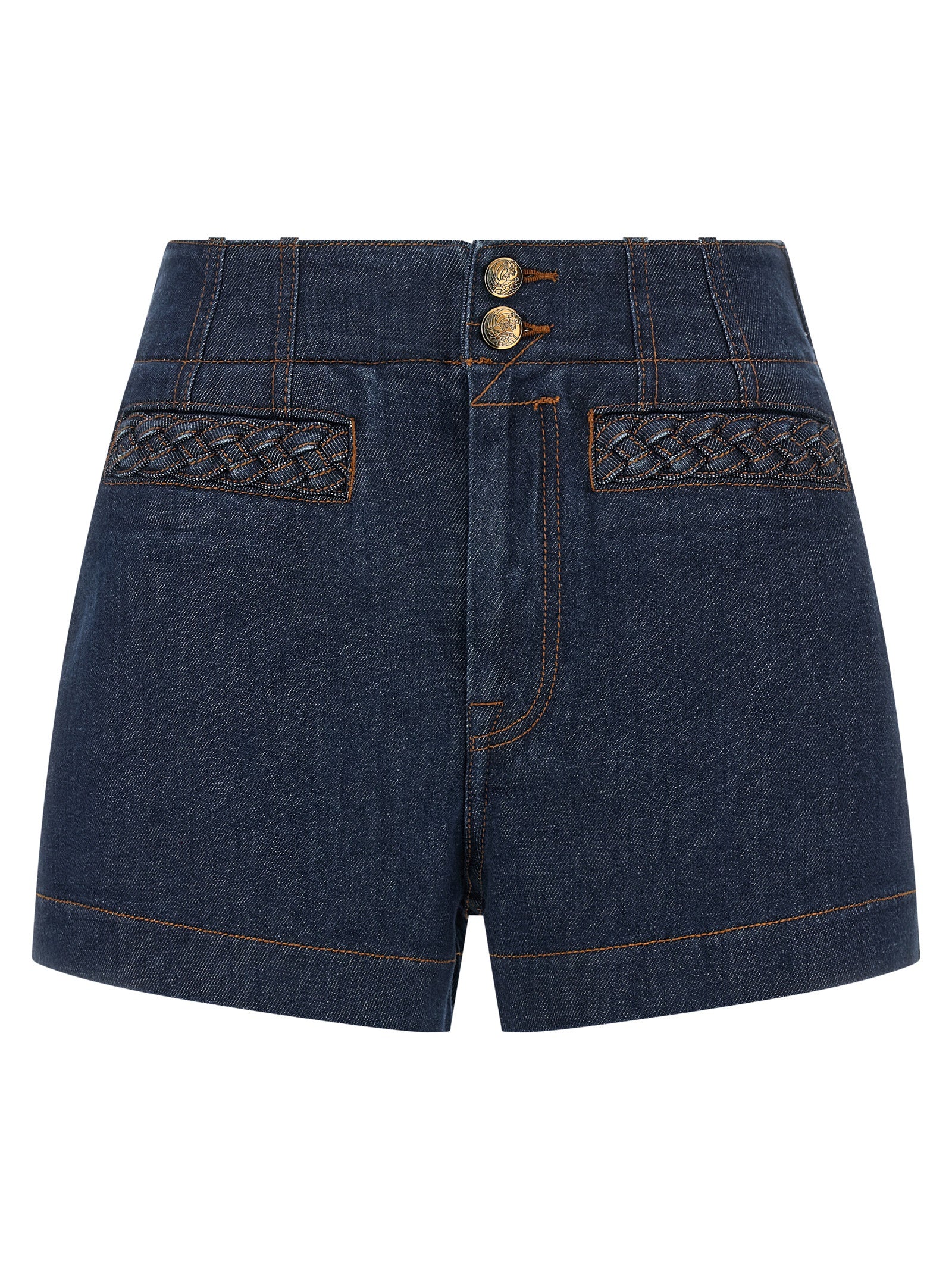 Aster Bermuda Shorts — Blue