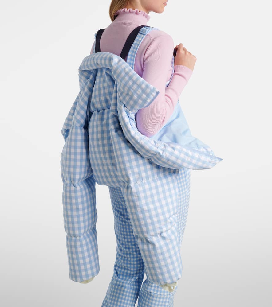 Cortina gingham down ski jacket