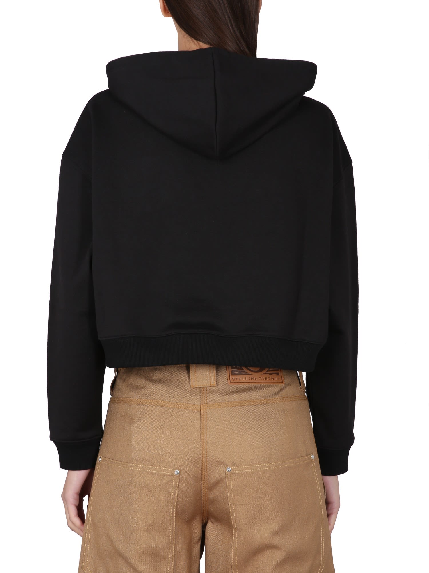 Cropped Sweatshirt With Logo