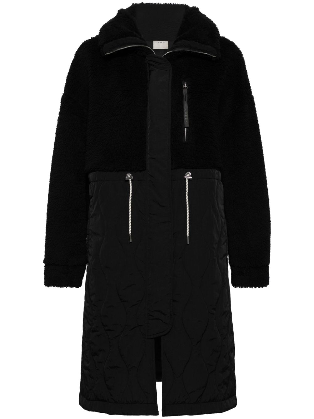 Varley Walsh quilted long coat - ブラック
