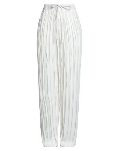 Crème Woman Pants White Size 2 Viscose