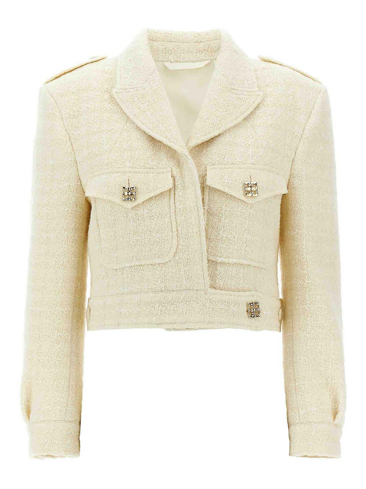 Short Tweed Jacket With 4g Detail Jackets