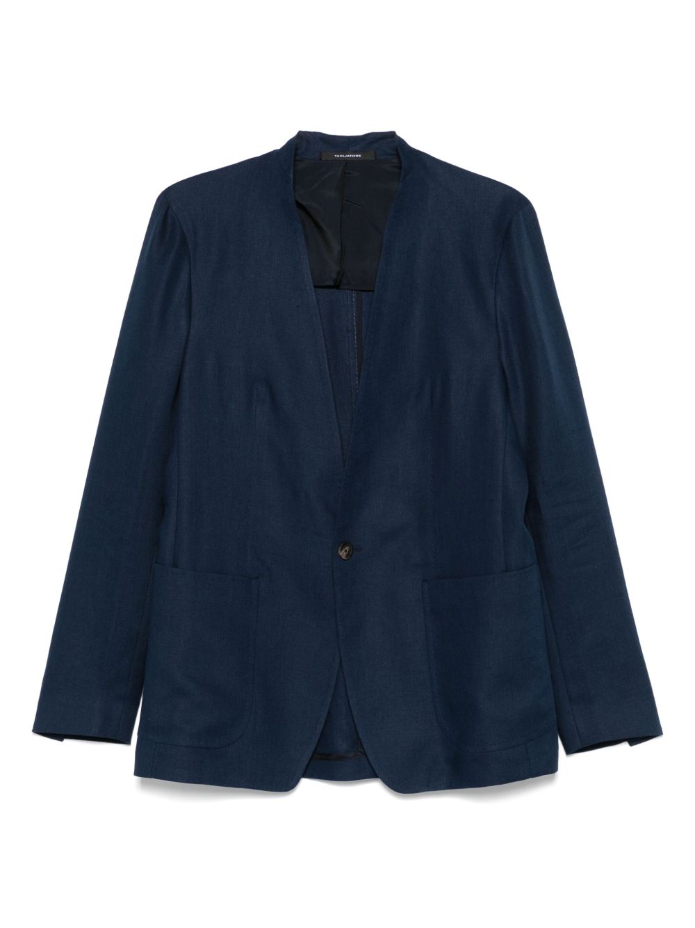 Tagliatore linen blazer - Blue