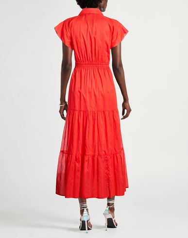 Woman Maxi dress Red Size 10 Cotton
