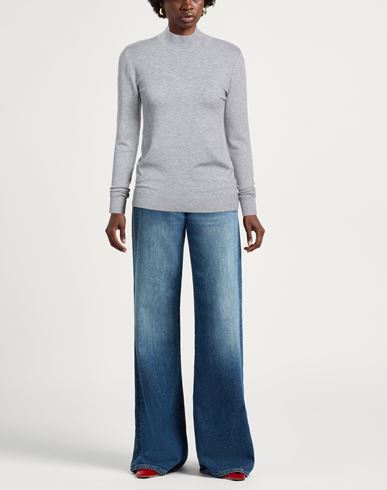 Woman Turtleneck Light grey Size L/XL Viscose, Polyamide, Polyester