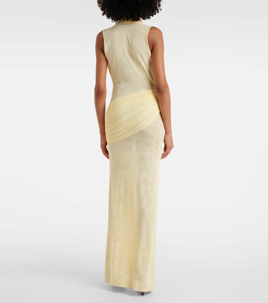 Semi-sheer gown