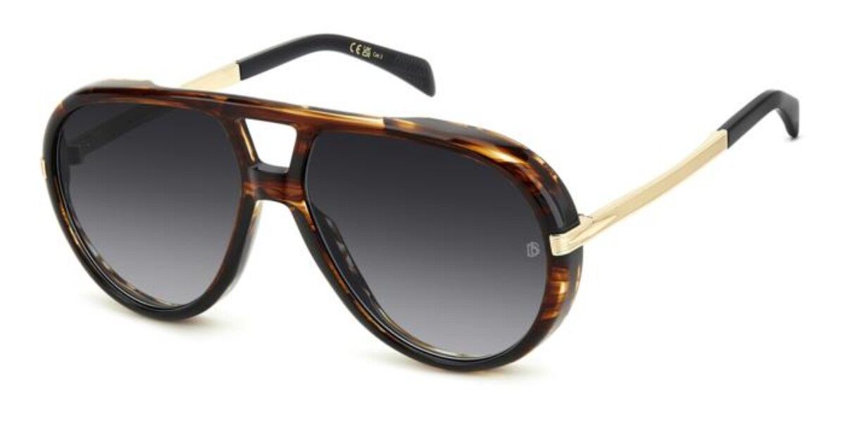 David Beckham /VOYAGER HQZ/9O Men's Sunglasses Brown