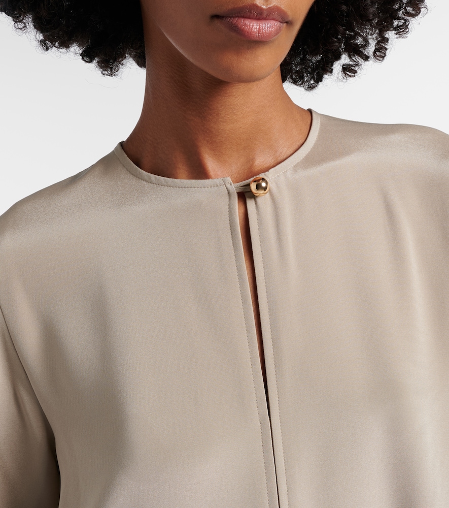 Unghia silk-blend midi dress