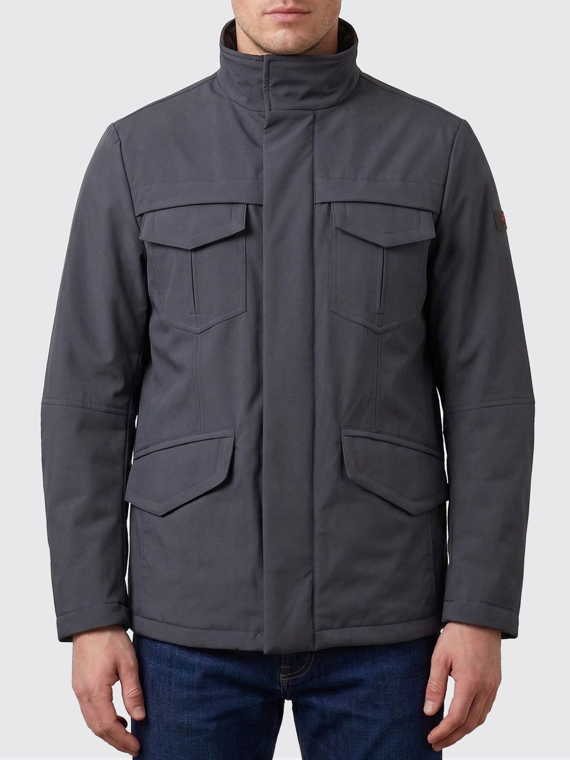 Coat Men color Blue