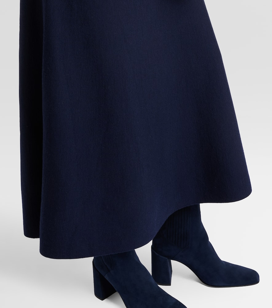 Wool, silk, and cashmere maxi dress