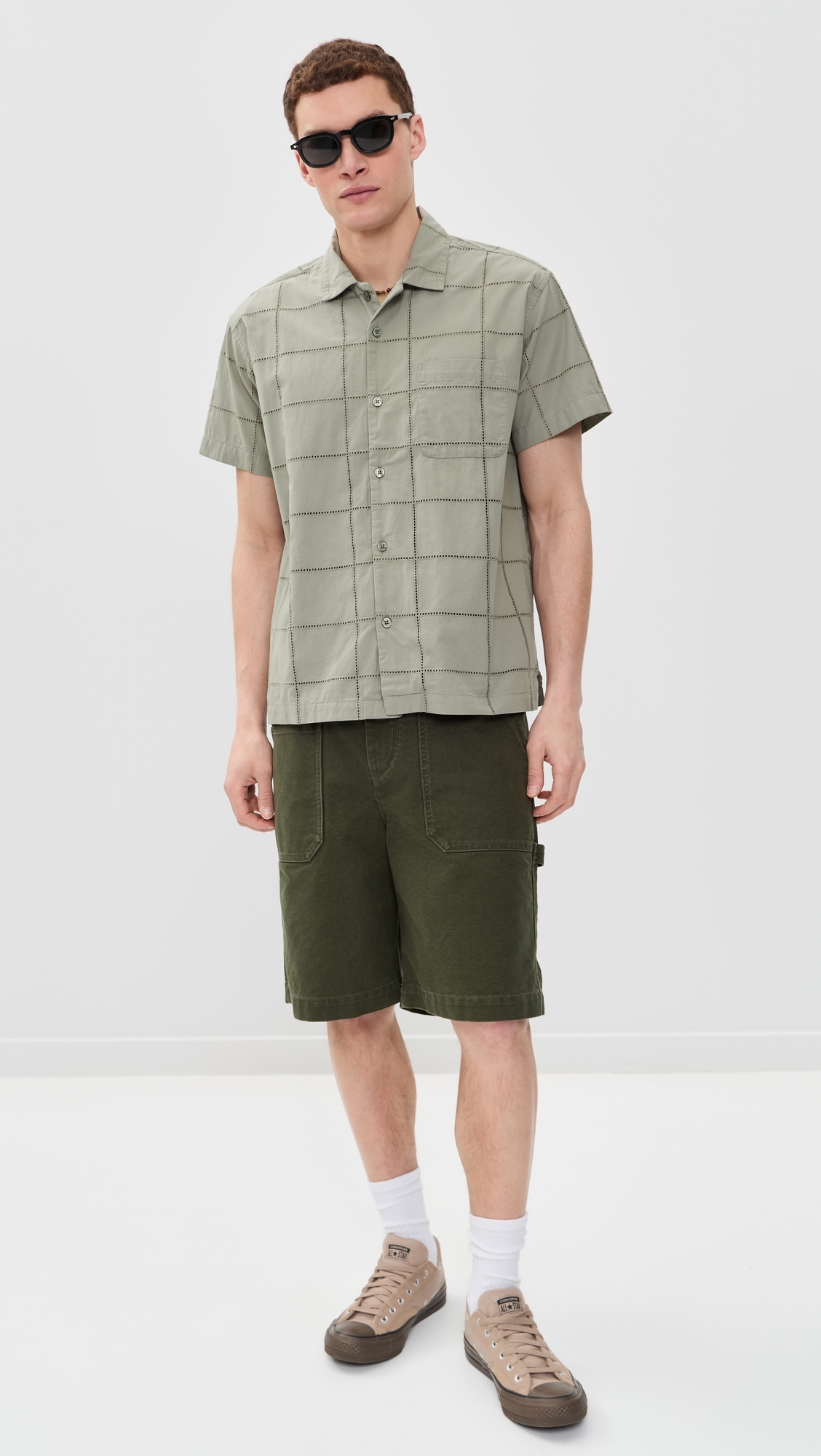 Angelo Woven Top Dried Sage