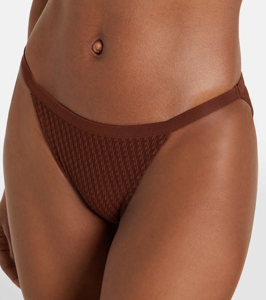 Look jacquard bikini bottoms
