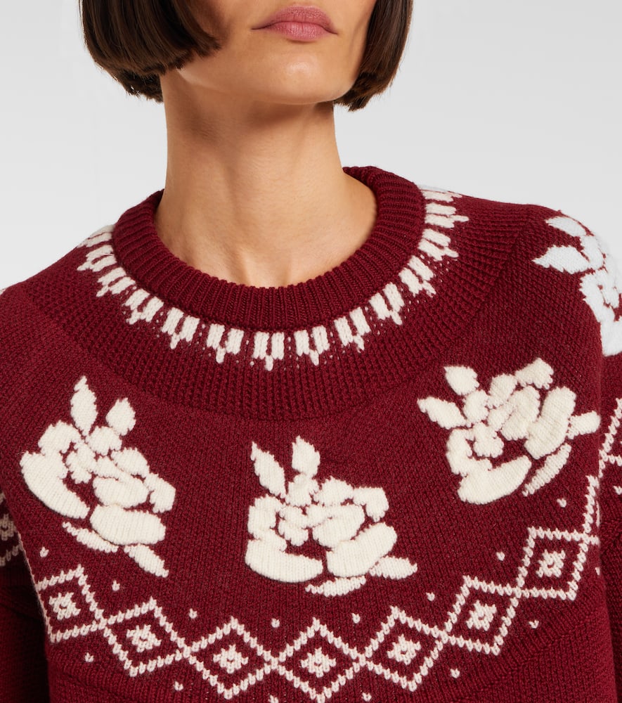 Patterned wool sweater
