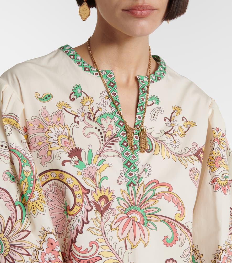 Printed cotton top