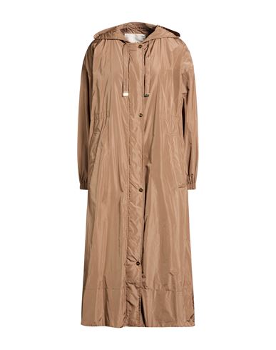 Woman Coat Taupe Size 4 Polyester