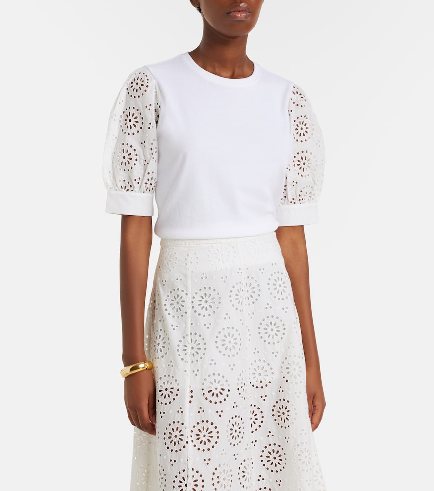 The Deco broderie anglaise cotton T-shirt