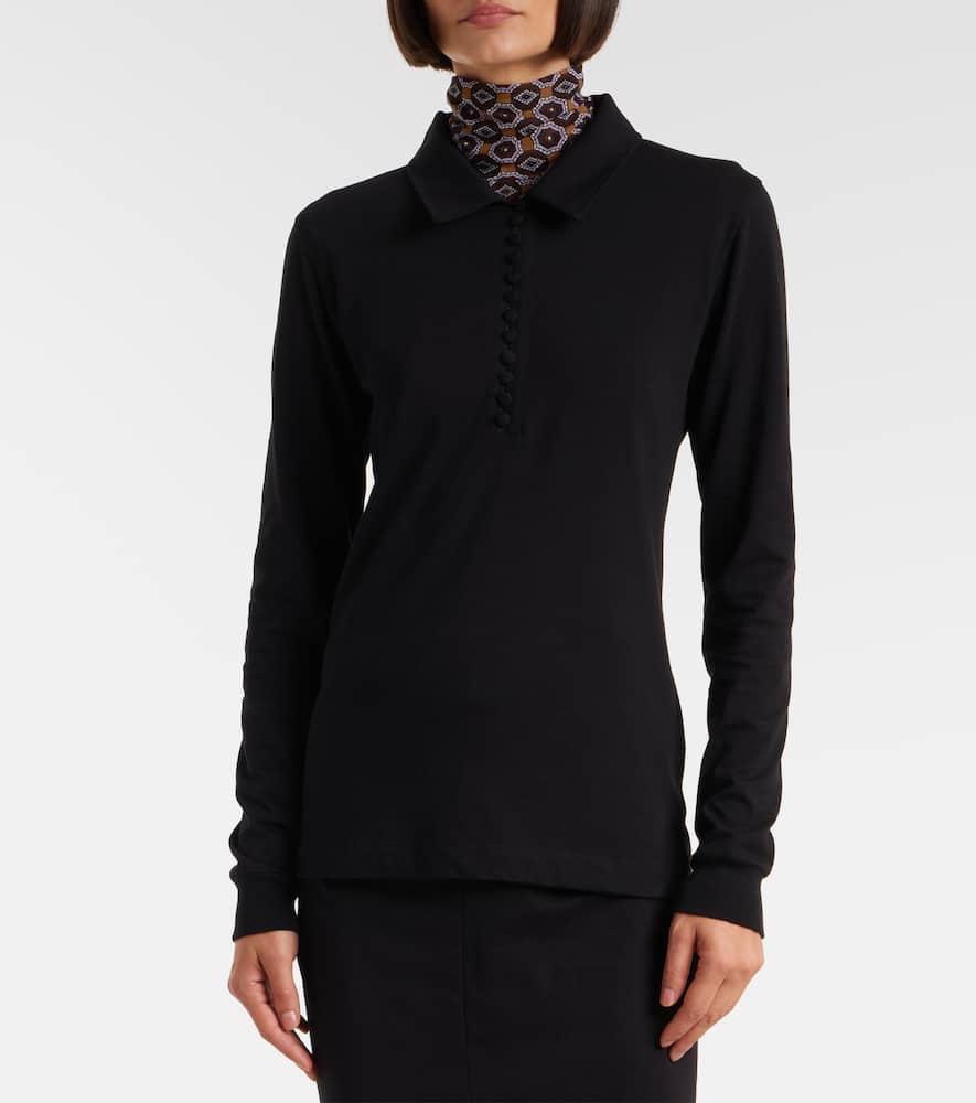 Cotton jersey polo shirt